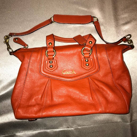 Coach Handbags - Authentic Coach Orange Satchel